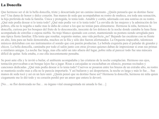 Cuentos Cortos de Largos/LaDoncella screenshot