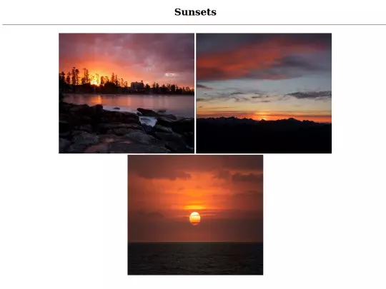 Sunset-Gallery screenshot