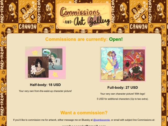 commissions screenshot