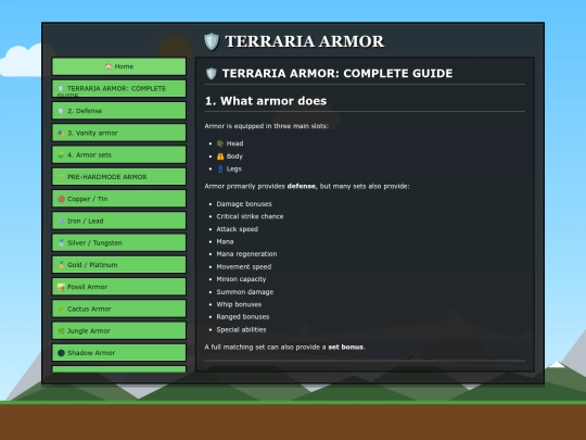 armor screenshot
