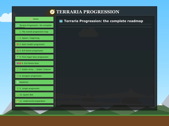 progression screenshot