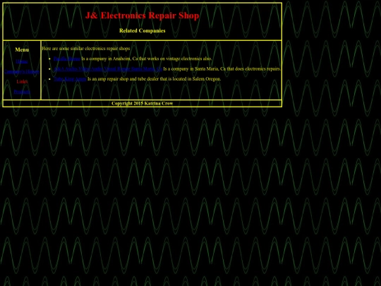 Links screenshot