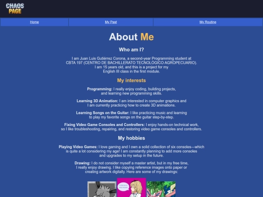 trabajo ingles/AboutMe screenshot