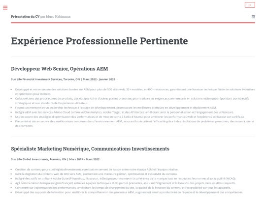 experience-fr screenshot