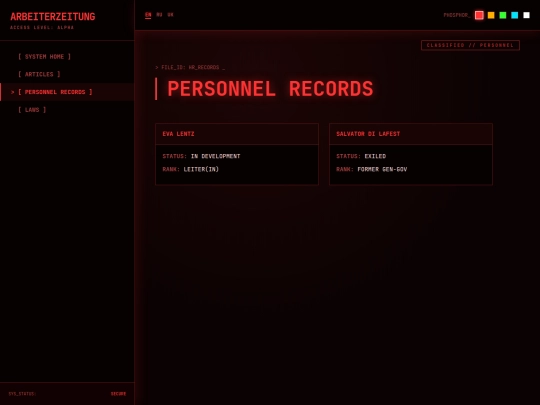 personnel screenshot