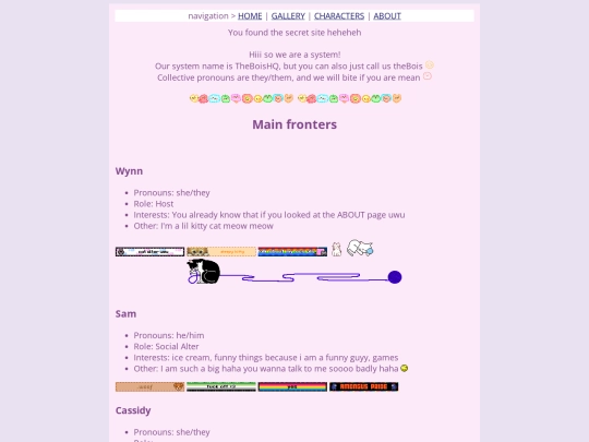 system screenshot