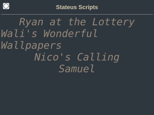 writings screenshot
