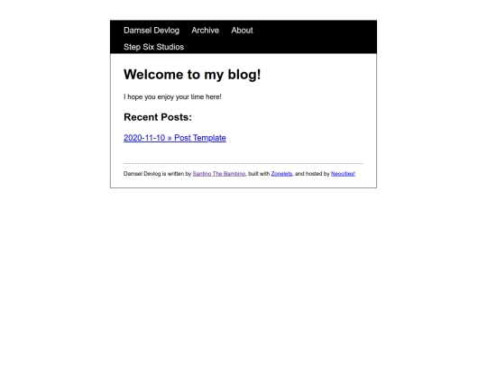 Damsel/damsel_blog screenshot