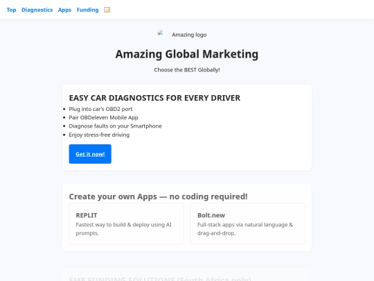 Small Site screenshot