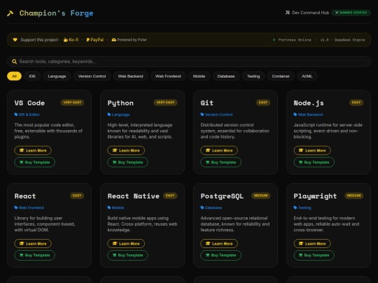 dev-dashboard screenshot