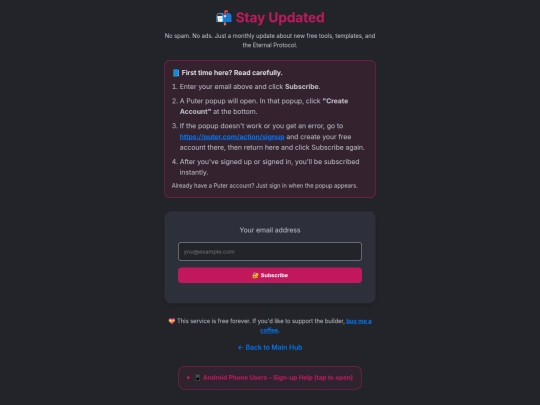 newsletter screenshot