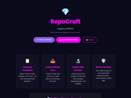 repocraft screenshot