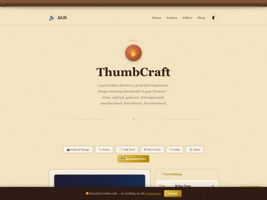 thumbcraft screenshot