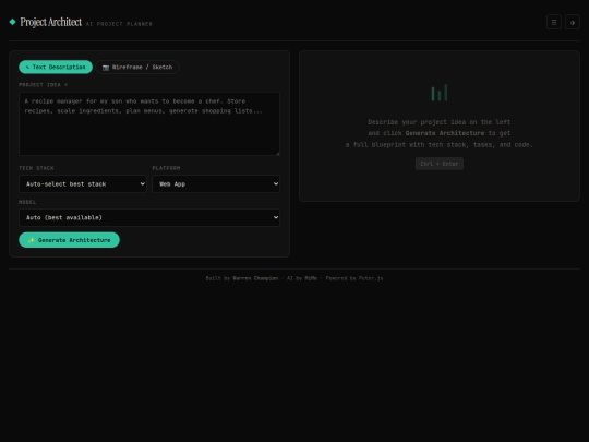 tools/project-architect screenshot