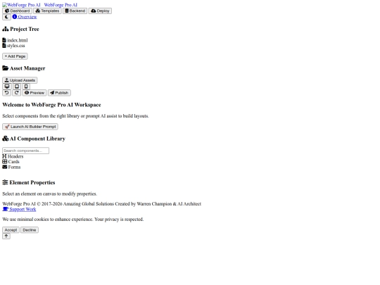 webforge-pro screenshot