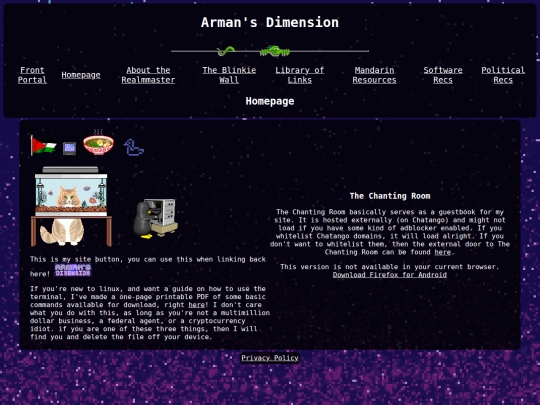 home screenshot