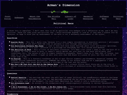 politics screenshot