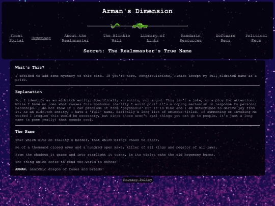 secret/name screenshot