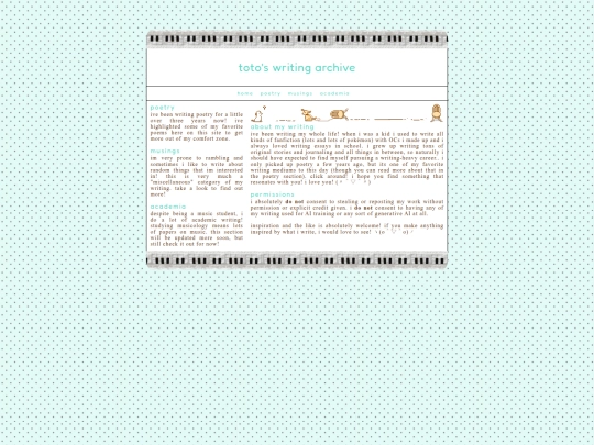 personal/writings/home screenshot