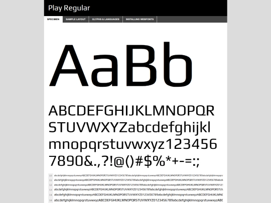 Play Regular/webfontkit-20250730-105030/play-regular-demo screenshot