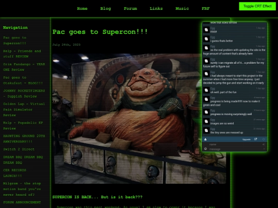 blog screenshot