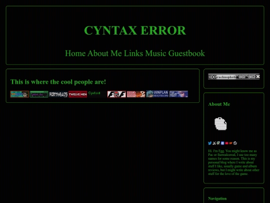 links screenshot