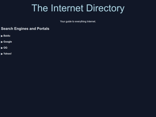 the-internet-directory screenshot