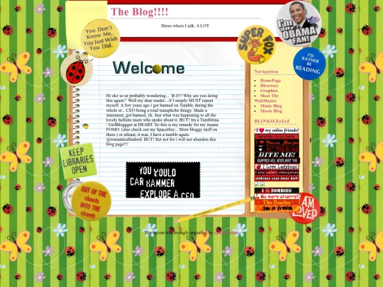 Blog screenshot
