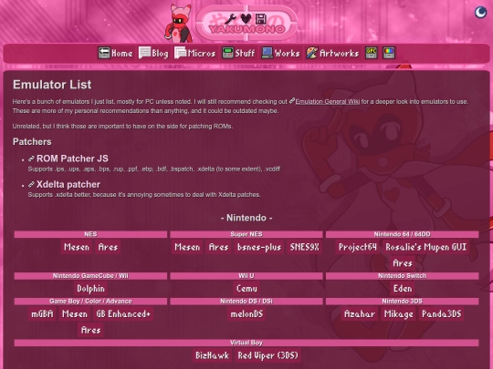 emulators screenshot
