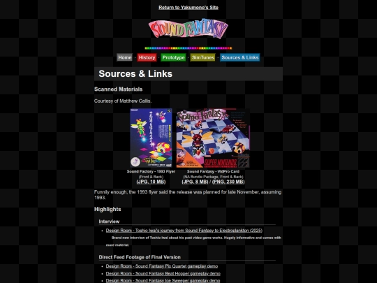 mini/sfy/sources screenshot