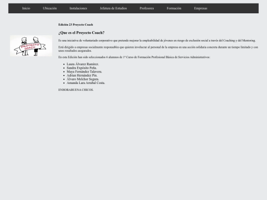 Luis Vives/Alumnos screenshot