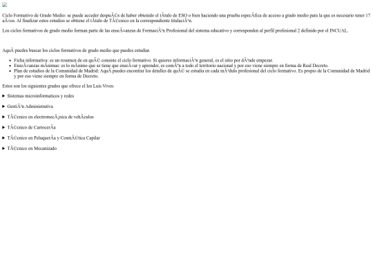 Luis Vives/Grado medio screenshot