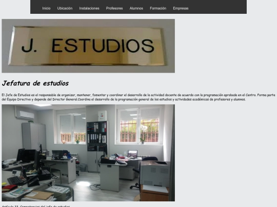 Luis Vives/Jefatura de estudios screenshot