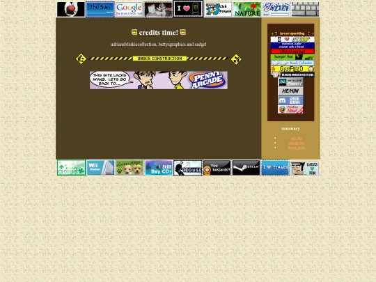 pages/credits screenshot