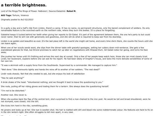 whatfics/aterriblebrightness screenshot