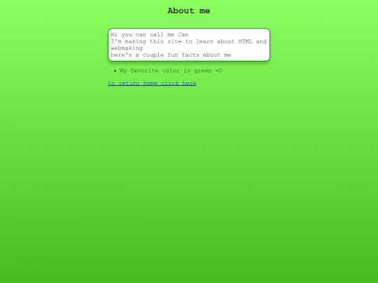 aboutme screenshot