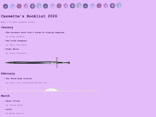 booklist screenshot
