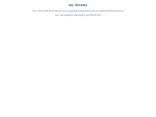 dreamjournal screenshot