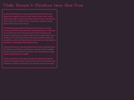 Things Women in literature have died from screenshot