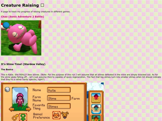 subpages/critters screenshot