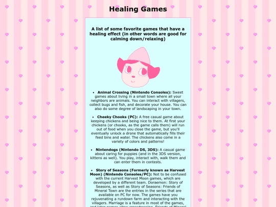 subpages/healinggames screenshot