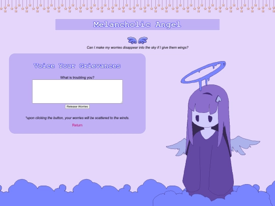 subpages/melancholic-angel screenshot
