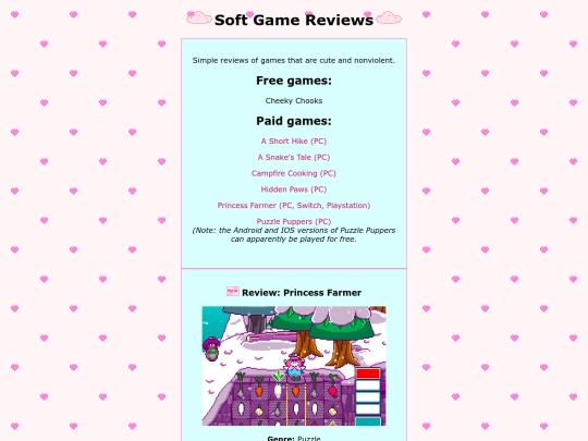 subpages/softgamereviews screenshot