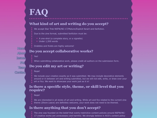 faq screenshot