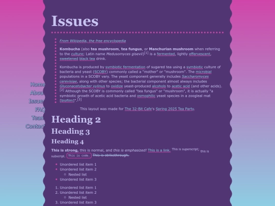 issues screenshot