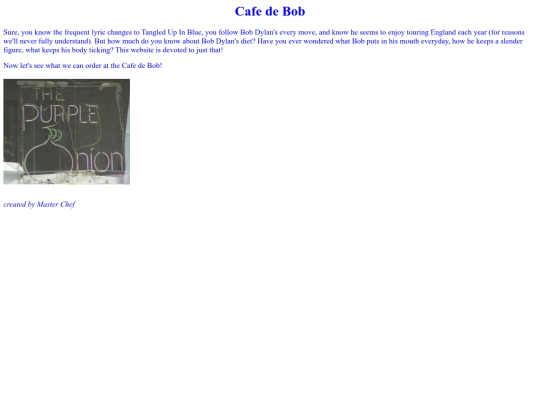 menu screenshot