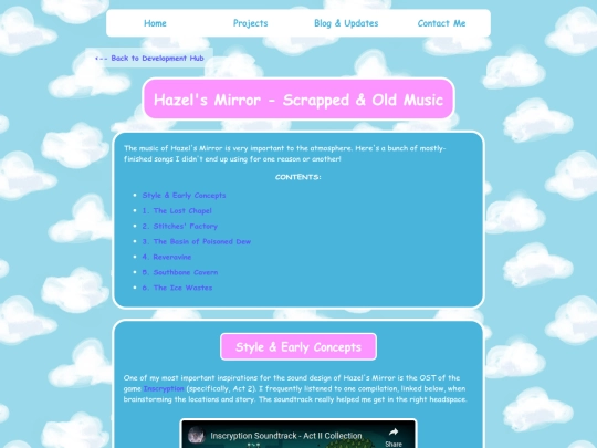 projects/articles/260112.hazels-mirror-development/scrapped-and-old-music screenshot