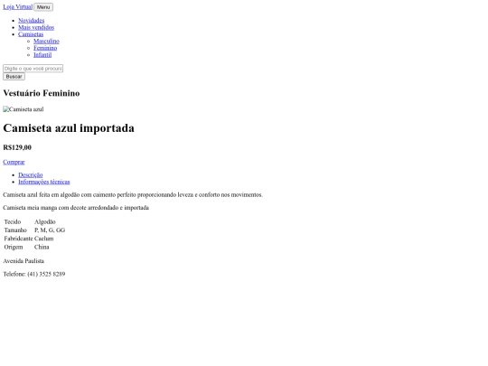 produto screenshot