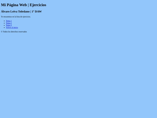 ejercicios/indexejercicios screenshot