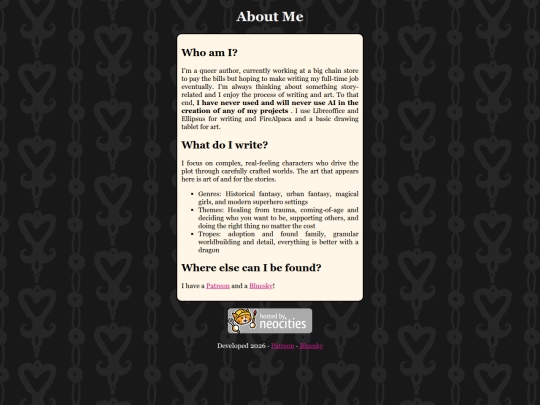 aboutme screenshot